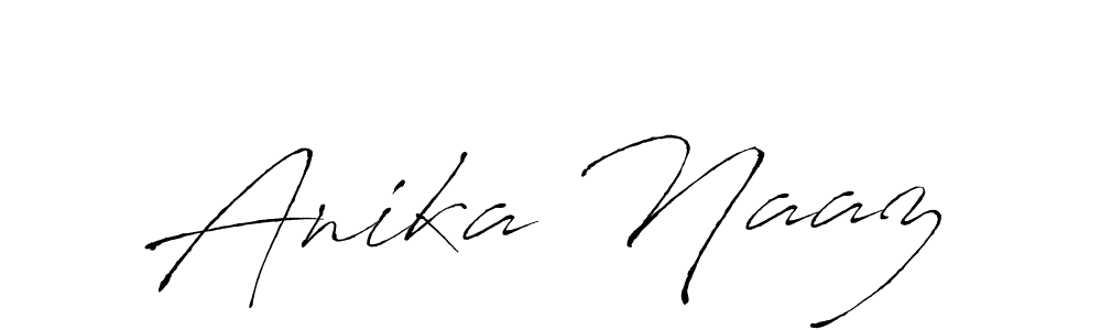 The best way (Antro_Vectra) to make a short signature is to pick only two or three words in your name. The name Anika Naaz include a total of six letters. For converting this name. Anika Naaz signature style 6 images and pictures png
