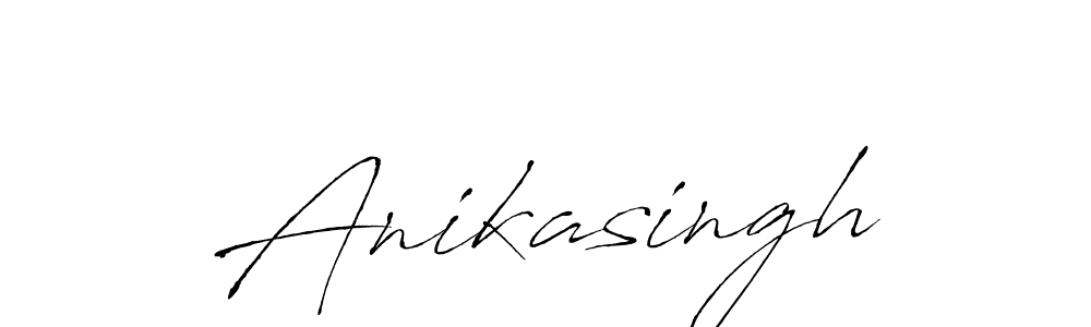 Design your own signature with our free online signature maker. With this signature software, you can create a handwritten (Antro_Vectra) signature for name Anikasingh. Anikasingh signature style 6 images and pictures png