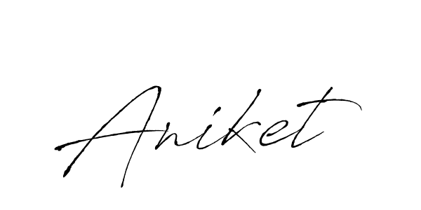 Design your own signature with our free online signature maker. With this signature software, you can create a handwritten (Antro_Vectra) signature for name Aniket. Aniket signature style 6 images and pictures png