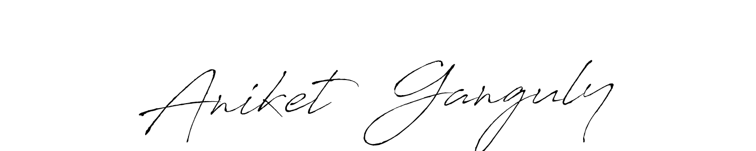 Similarly Antro_Vectra is the best handwritten signature design. Signature creator online .You can use it as an online autograph creator for name Aniket  Ganguly. Aniket  Ganguly signature style 6 images and pictures png
