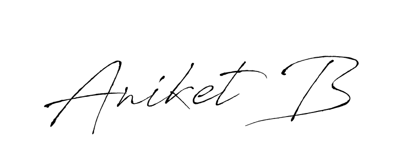 Design your own signature with our free online signature maker. With this signature software, you can create a handwritten (Antro_Vectra) signature for name Aniket B. Aniket B signature style 6 images and pictures png