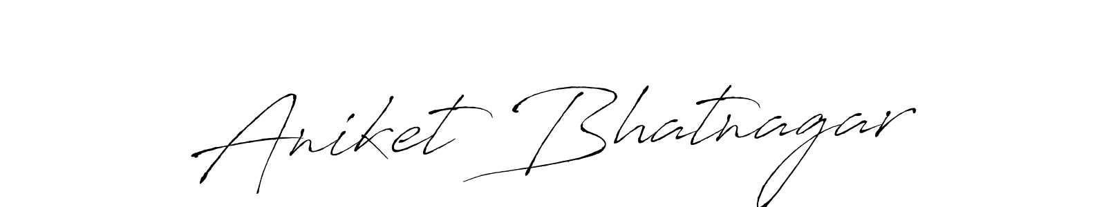 How to make Aniket Bhatnagar signature? Antro_Vectra is a professional autograph style. Create handwritten signature for Aniket Bhatnagar name. Aniket Bhatnagar signature style 6 images and pictures png
