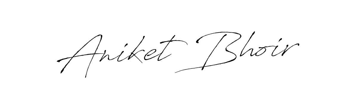 Make a beautiful signature design for name Aniket Bhoir. With this signature (Antro_Vectra) style, you can create a handwritten signature for free. Aniket Bhoir signature style 6 images and pictures png