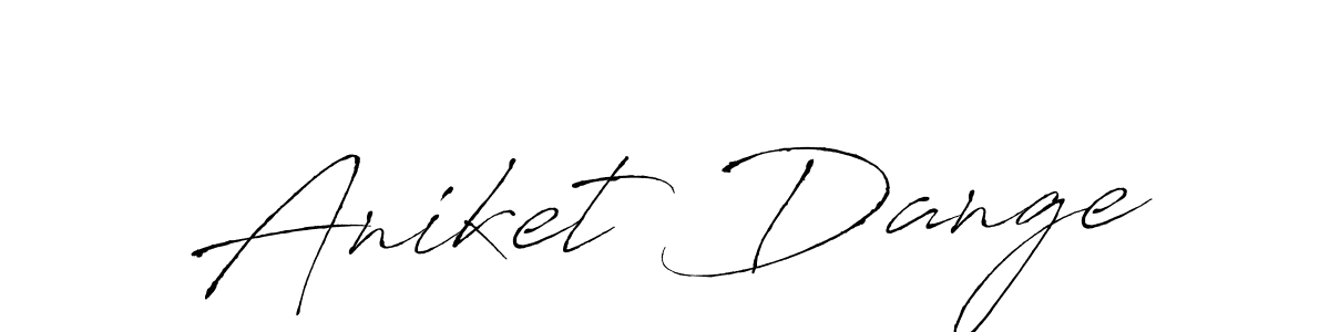 Aniket Dange stylish signature style. Best Handwritten Sign (Antro_Vectra) for my name. Handwritten Signature Collection Ideas for my name Aniket Dange. Aniket Dange signature style 6 images and pictures png