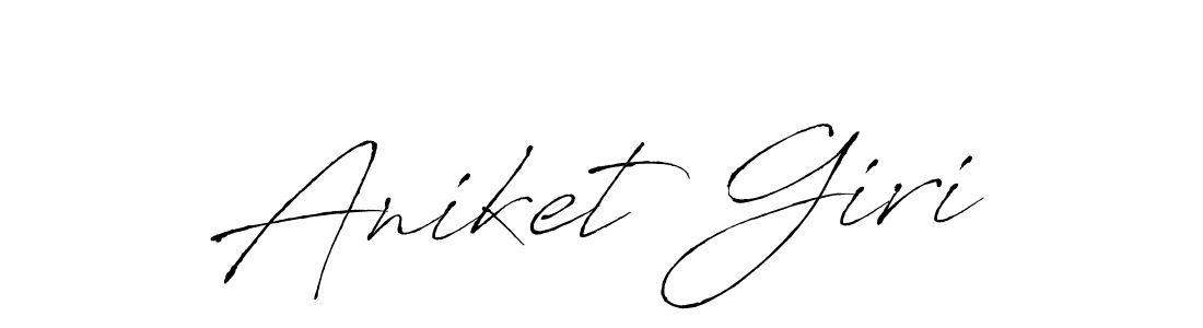 How to make Aniket Giri name signature. Use Antro_Vectra style for creating short signs online. This is the latest handwritten sign. Aniket Giri signature style 6 images and pictures png