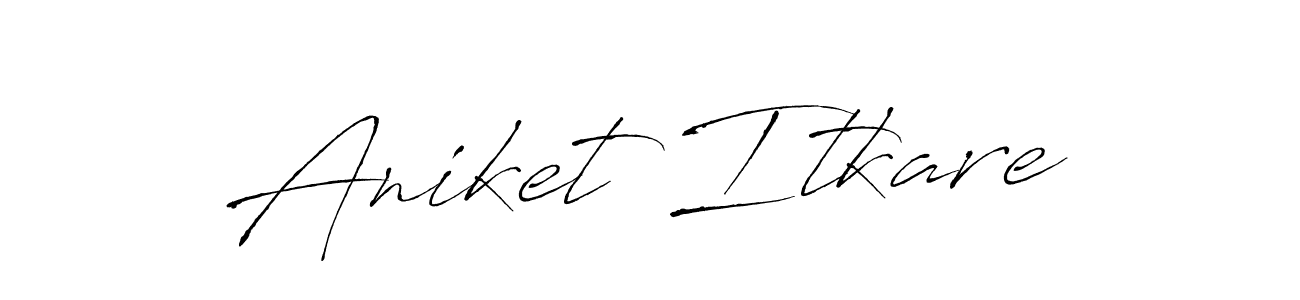 This is the best signature style for the Aniket Itkare name. Also you like these signature font (Antro_Vectra). Mix name signature. Aniket Itkare signature style 6 images and pictures png