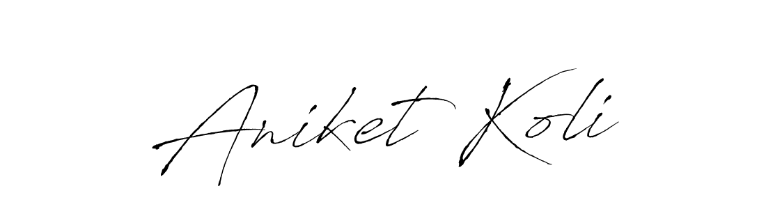 Make a beautiful signature design for name Aniket Koli. Use this online signature maker to create a handwritten signature for free. Aniket Koli signature style 6 images and pictures png
