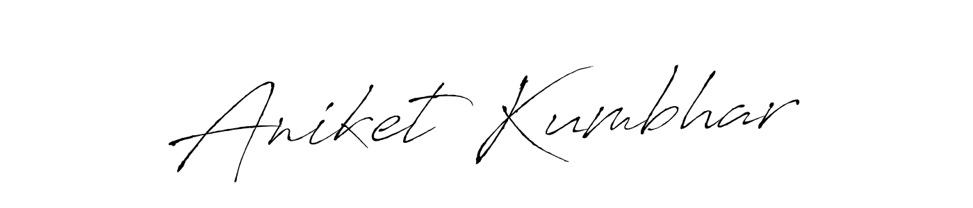 The best way (Antro_Vectra) to make a short signature is to pick only two or three words in your name. The name Aniket Kumbhar include a total of six letters. For converting this name. Aniket Kumbhar signature style 6 images and pictures png