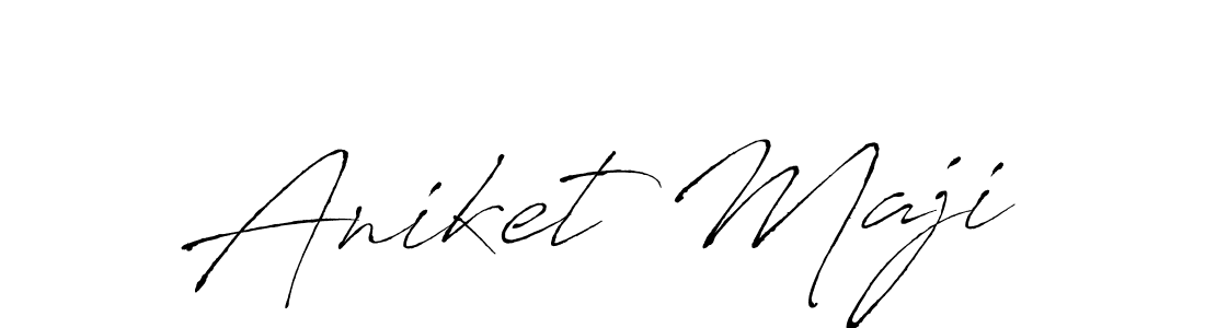 Design your own signature with our free online signature maker. With this signature software, you can create a handwritten (Antro_Vectra) signature for name Aniket Maji. Aniket Maji signature style 6 images and pictures png