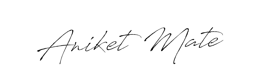 if you are searching for the best signature style for your name Aniket Mate. so please give up your signature search. here we have designed multiple signature styles  using Antro_Vectra. Aniket Mate signature style 6 images and pictures png