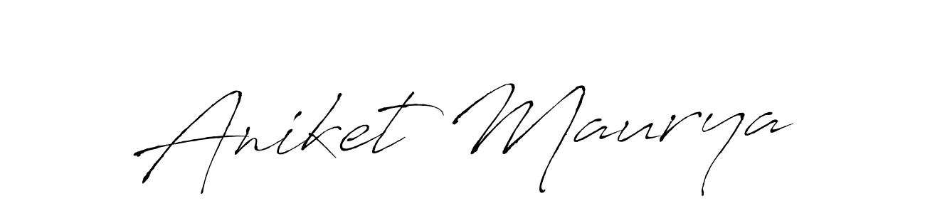 You should practise on your own different ways (Antro_Vectra) to write your name (Aniket Maurya) in signature. don't let someone else do it for you. Aniket Maurya signature style 6 images and pictures png