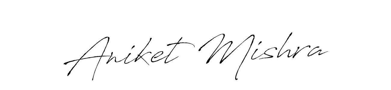 Create a beautiful signature design for name Aniket Mishra. With this signature (Antro_Vectra) fonts, you can make a handwritten signature for free. Aniket Mishra signature style 6 images and pictures png
