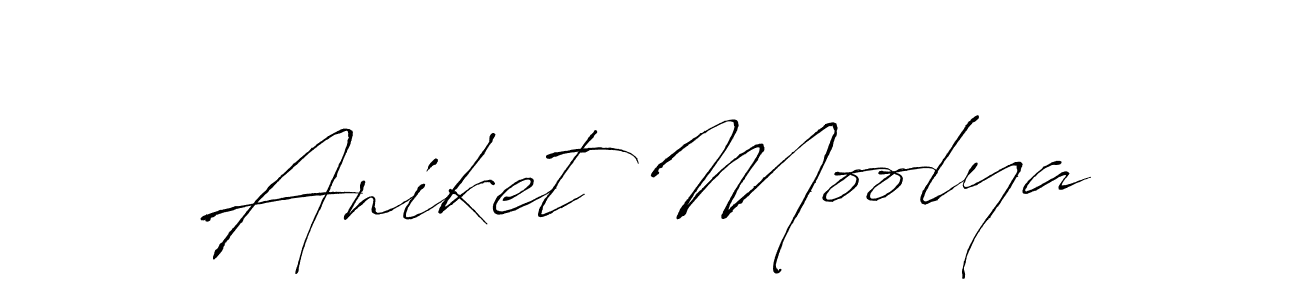Make a beautiful signature design for name Aniket Moolya. Use this online signature maker to create a handwritten signature for free. Aniket Moolya signature style 6 images and pictures png
