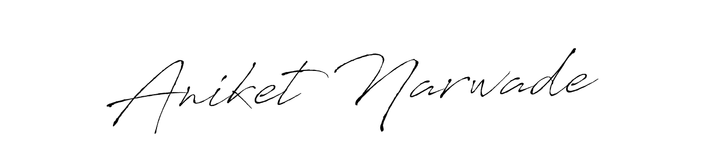 Make a beautiful signature design for name Aniket Narwade. With this signature (Antro_Vectra) style, you can create a handwritten signature for free. Aniket Narwade signature style 6 images and pictures png