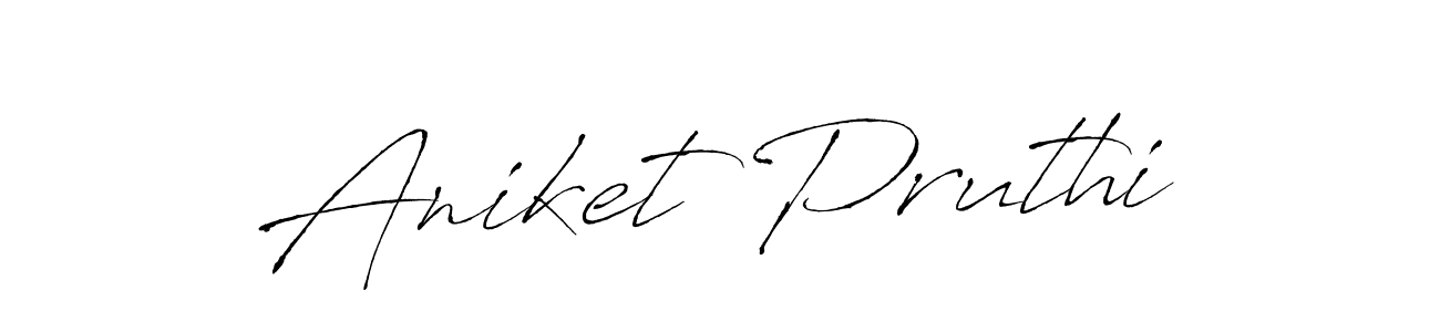 Design your own signature with our free online signature maker. With this signature software, you can create a handwritten (Antro_Vectra) signature for name Aniket Pruthi. Aniket Pruthi signature style 6 images and pictures png