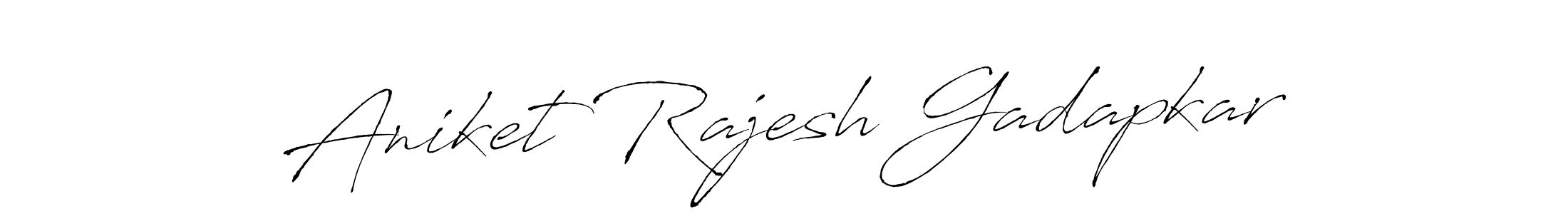 Make a short Aniket Rajesh Gadapkar signature style. Manage your documents anywhere anytime using Antro_Vectra. Create and add eSignatures, submit forms, share and send files easily. Aniket Rajesh Gadapkar signature style 6 images and pictures png