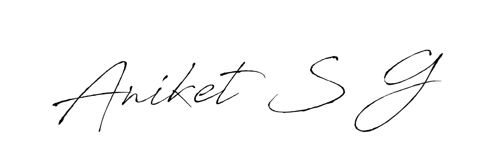 Once you've used our free online signature maker to create your best signature Antro_Vectra style, it's time to enjoy all of the benefits that Aniket S G name signing documents. Aniket S G signature style 6 images and pictures png