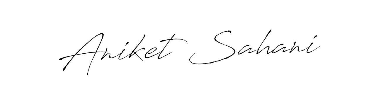 You should practise on your own different ways (Antro_Vectra) to write your name (Aniket Sahani) in signature. don't let someone else do it for you. Aniket Sahani signature style 6 images and pictures png