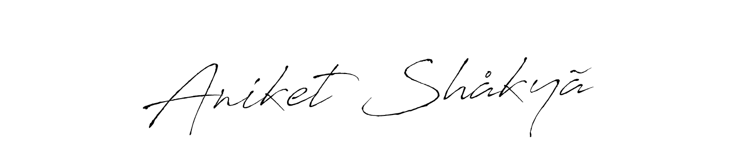 Create a beautiful signature design for name Aniket Shåkyã. With this signature (Antro_Vectra) fonts, you can make a handwritten signature for free. Aniket Shåkyã signature style 6 images and pictures png