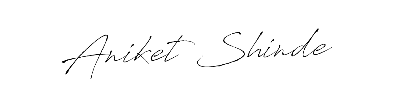 Make a beautiful signature design for name Aniket Shinde. With this signature (Antro_Vectra) style, you can create a handwritten signature for free. Aniket Shinde signature style 6 images and pictures png