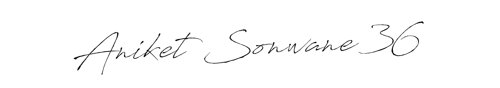 Antro_Vectra is a professional signature style that is perfect for those who want to add a touch of class to their signature. It is also a great choice for those who want to make their signature more unique. Get Aniket Sonwane 36 name to fancy signature for free. Aniket Sonwane 36 signature style 6 images and pictures png