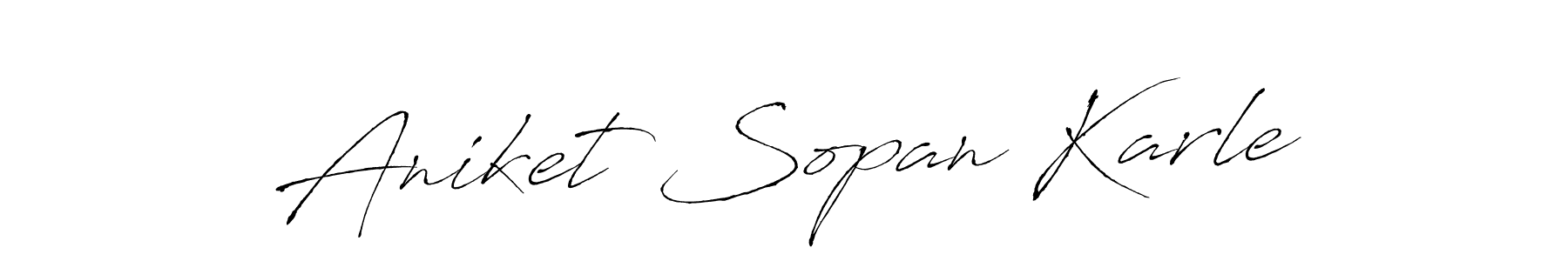 The best way (Antro_Vectra) to make a short signature is to pick only two or three words in your name. The name Aniket Sopan Karle include a total of six letters. For converting this name. Aniket Sopan Karle signature style 6 images and pictures png