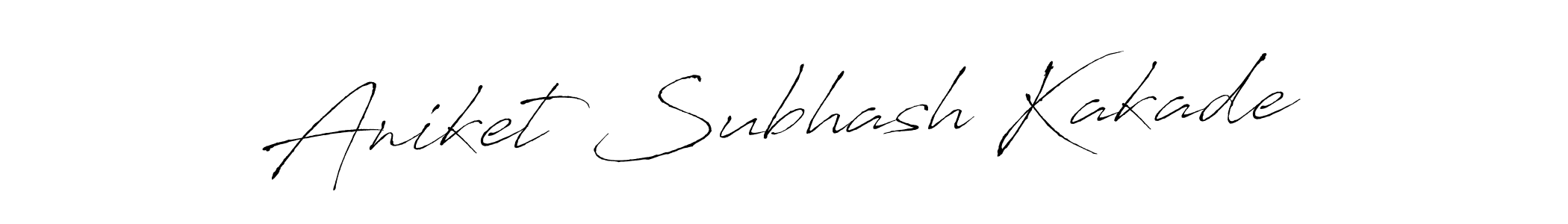 Design your own signature with our free online signature maker. With this signature software, you can create a handwritten (Antro_Vectra) signature for name Aniket Subhash Kakade. Aniket Subhash Kakade signature style 6 images and pictures png