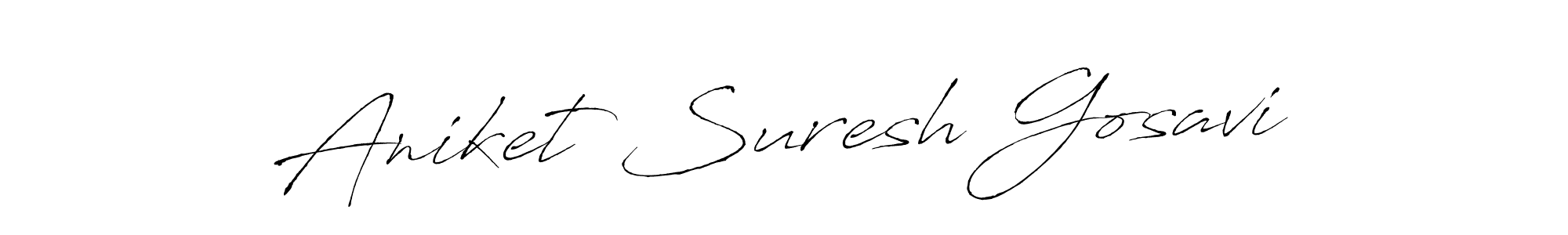 Also we have Aniket Suresh Gosavi name is the best signature style. Create professional handwritten signature collection using Antro_Vectra autograph style. Aniket Suresh Gosavi signature style 6 images and pictures png