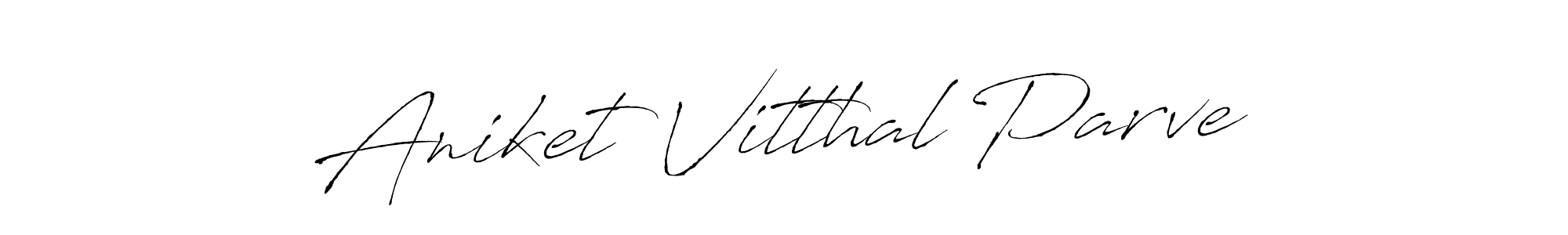 Antro_Vectra is a professional signature style that is perfect for those who want to add a touch of class to their signature. It is also a great choice for those who want to make their signature more unique. Get Aniket Vitthal Parve name to fancy signature for free. Aniket Vitthal Parve signature style 6 images and pictures png