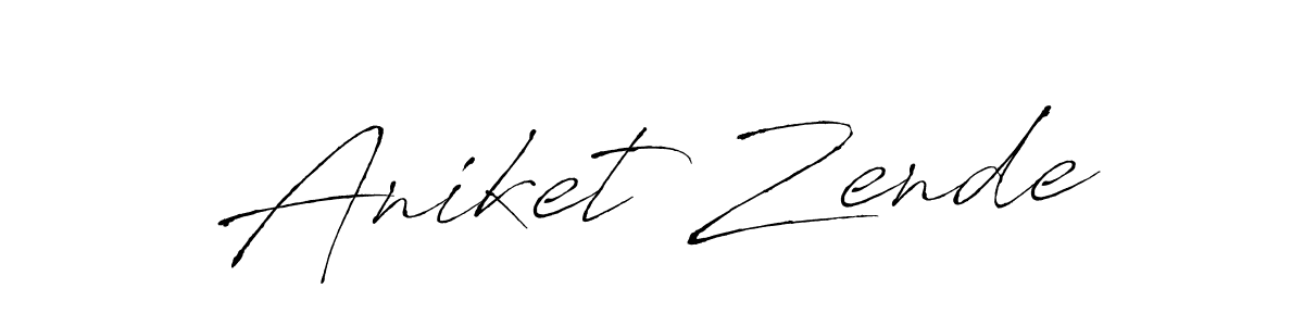 How to make Aniket Zende signature? Antro_Vectra is a professional autograph style. Create handwritten signature for Aniket Zende name. Aniket Zende signature style 6 images and pictures png