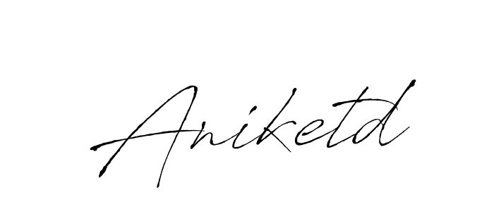 Design your own signature with our free online signature maker. With this signature software, you can create a handwritten (Antro_Vectra) signature for name Aniketd. Aniketd signature style 6 images and pictures png