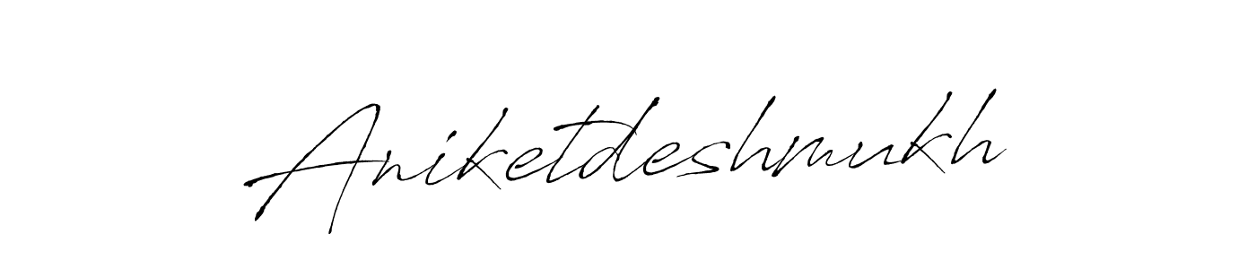 Create a beautiful signature design for name Aniketdeshmukh. With this signature (Antro_Vectra) fonts, you can make a handwritten signature for free. Aniketdeshmukh signature style 6 images and pictures png