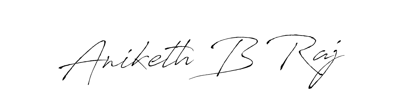 Make a beautiful signature design for name Aniketh B Raj. With this signature (Antro_Vectra) style, you can create a handwritten signature for free. Aniketh B Raj signature style 6 images and pictures png