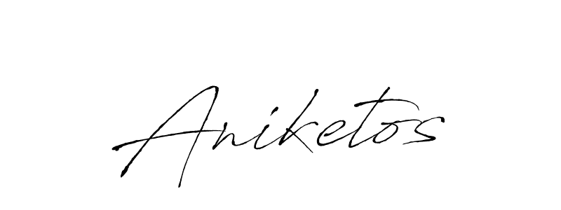 How to make Aniketos name signature. Use Antro_Vectra style for creating short signs online. This is the latest handwritten sign. Aniketos signature style 6 images and pictures png