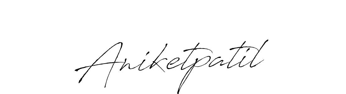 Also we have Aniketpatil name is the best signature style. Create professional handwritten signature collection using Antro_Vectra autograph style. Aniketpatil signature style 6 images and pictures png