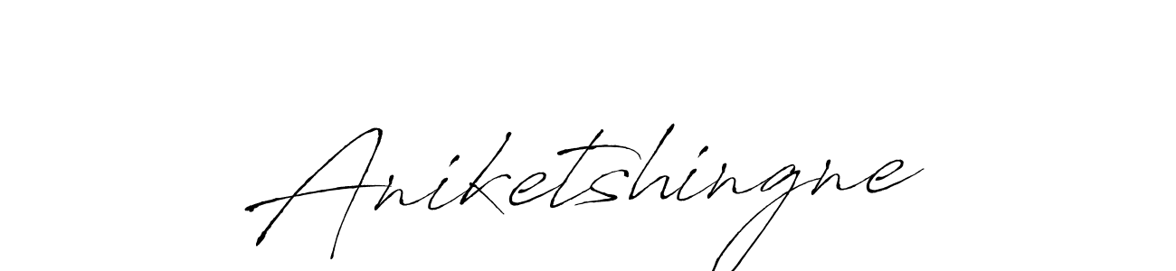 Aniketshingne stylish signature style. Best Handwritten Sign (Antro_Vectra) for my name. Handwritten Signature Collection Ideas for my name Aniketshingne. Aniketshingne signature style 6 images and pictures png