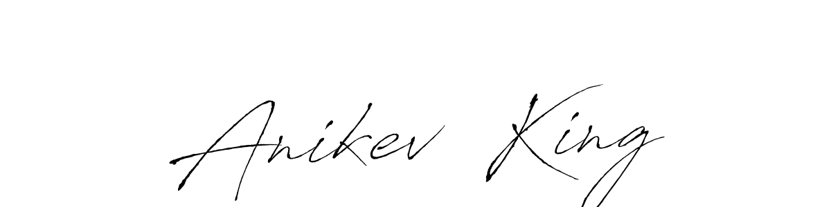 Make a beautiful signature design for name Anikev  King. With this signature (Antro_Vectra) style, you can create a handwritten signature for free. Anikev  King signature style 6 images and pictures png