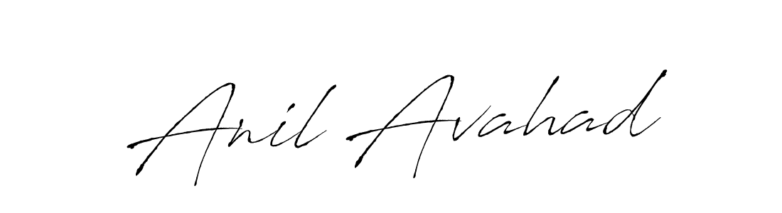 How to make Anil Avahad signature? Antro_Vectra is a professional autograph style. Create handwritten signature for Anil Avahad name. Anil Avahad signature style 6 images and pictures png