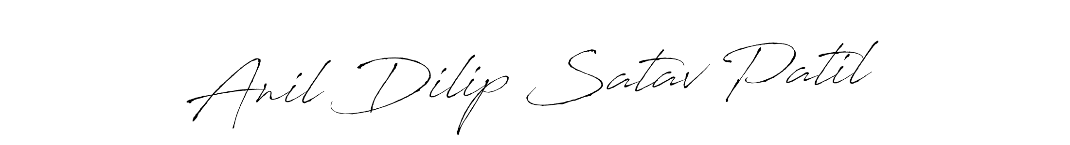 How to make Anil Dilip Satav Patil signature? Antro_Vectra is a professional autograph style. Create handwritten signature for Anil Dilip Satav Patil name. Anil Dilip Satav Patil signature style 6 images and pictures png