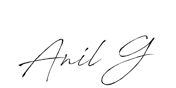 You should practise on your own different ways (Antro_Vectra) to write your name (Anil G) in signature. don't let someone else do it for you. Anil G signature style 6 images and pictures png