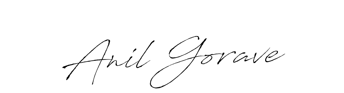 Anil Gorave stylish signature style. Best Handwritten Sign (Antro_Vectra) for my name. Handwritten Signature Collection Ideas for my name Anil Gorave. Anil Gorave signature style 6 images and pictures png
