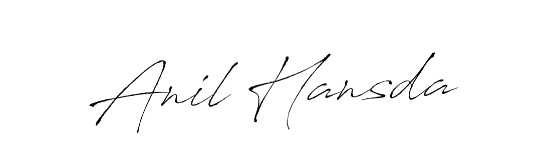 Also we have Anil Hansda name is the best signature style. Create professional handwritten signature collection using Antro_Vectra autograph style. Anil Hansda signature style 6 images and pictures png