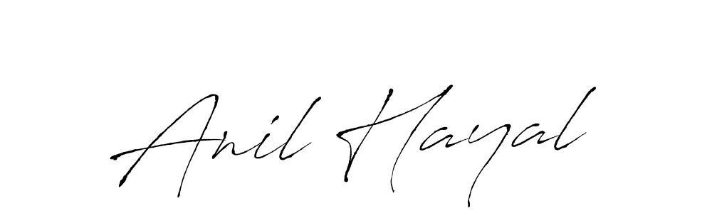 How to make Anil Hayal name signature. Use Antro_Vectra style for creating short signs online. This is the latest handwritten sign. Anil Hayal signature style 6 images and pictures png