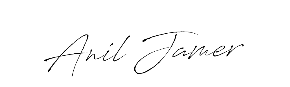 Also we have Anil Jamer name is the best signature style. Create professional handwritten signature collection using Antro_Vectra autograph style. Anil Jamer signature style 6 images and pictures png