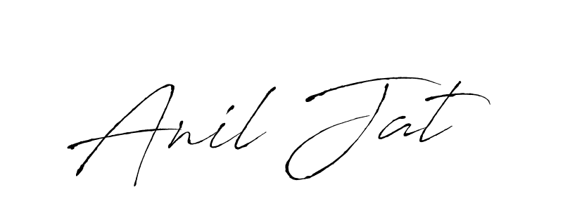 How to make Anil Jat name signature. Use Antro_Vectra style for creating short signs online. This is the latest handwritten sign. Anil Jat signature style 6 images and pictures png