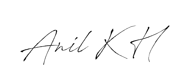 Make a beautiful signature design for name Anil K H. Use this online signature maker to create a handwritten signature for free. Anil K H signature style 6 images and pictures png