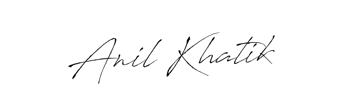 This is the best signature style for the Anil Khatik name. Also you like these signature font (Antro_Vectra). Mix name signature. Anil Khatik signature style 6 images and pictures png