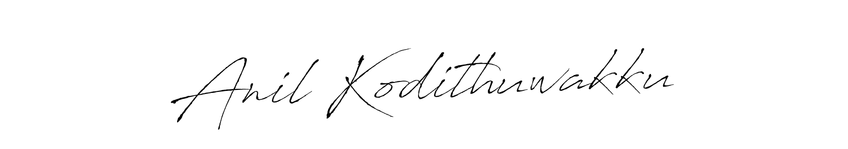 The best way (Antro_Vectra) to make a short signature is to pick only two or three words in your name. The name Anil Kodithuwakku include a total of six letters. For converting this name. Anil Kodithuwakku signature style 6 images and pictures png
