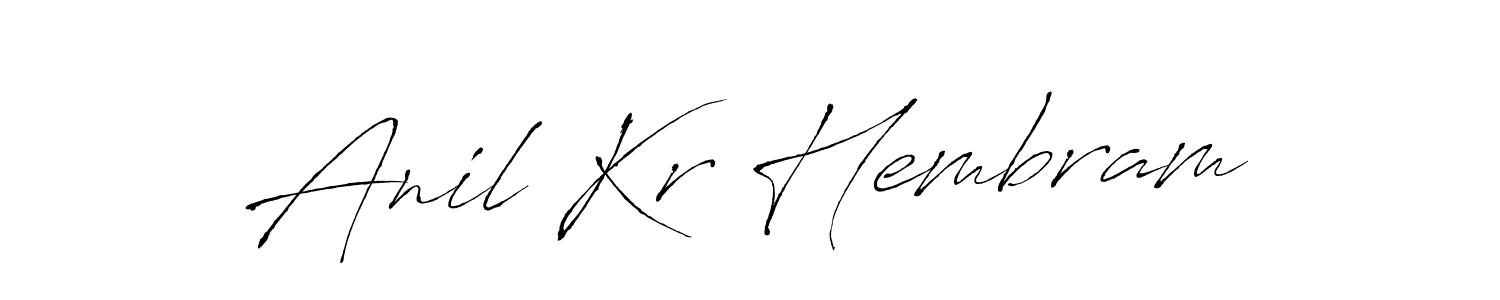 Also we have Anil Kr Hembram name is the best signature style. Create professional handwritten signature collection using Antro_Vectra autograph style. Anil Kr Hembram signature style 6 images and pictures png