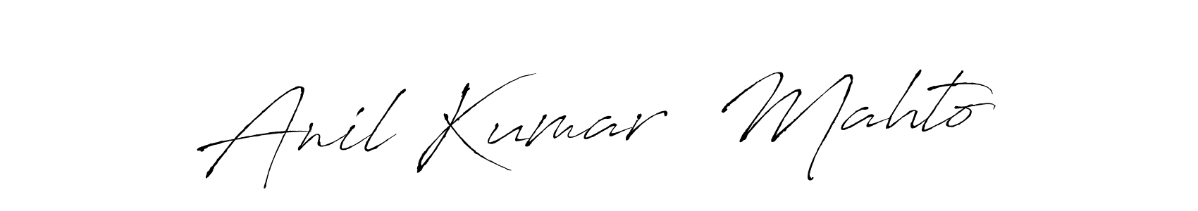 You can use this online signature creator to create a handwritten signature for the name Anil Kumar  Mahto. This is the best online autograph maker. Anil Kumar  Mahto signature style 6 images and pictures png